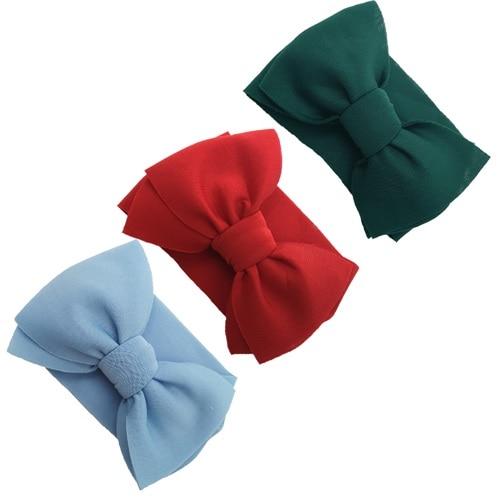 Modern Luxury Elegant Baby Girls Headband Turban Photography Props Baby Hair Accessories Bow 3 Pcs Set For Girls Baby