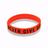 New Trend Motivation "The Road to Dreams" "Never Give Up"  Inspirational Silicone Rubber Bracelet Elastic Band  Brecelet for Women and Men In Unisex Design