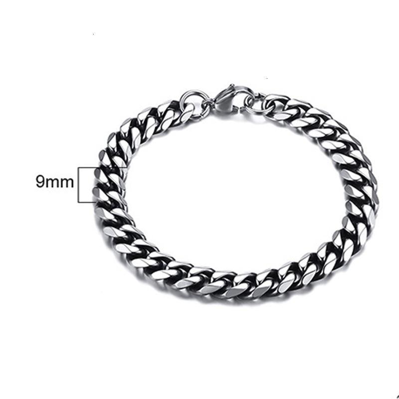 Men's Bracelet Curb Cuban Link Chain Stainless Steel Mens Womens Bracelets Bangle Gold Tone No Fade