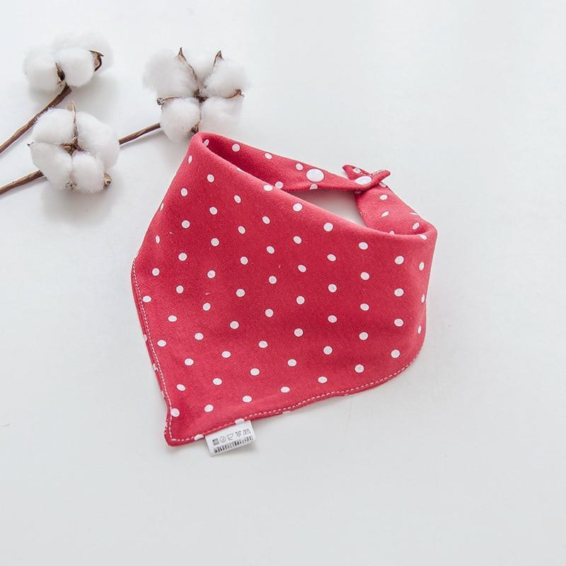 Cotton Cartoon Bandana Feeding Saliva Towel Waterproof Bibs For Baby Burp Accessory Adjustable Button Durable Baby Towels