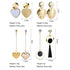 New Korean Heart Statement Drop Earrings  For Women In Fashion Vintage Geometric Acrylic Dangle Hanging Earring Jewelry Style