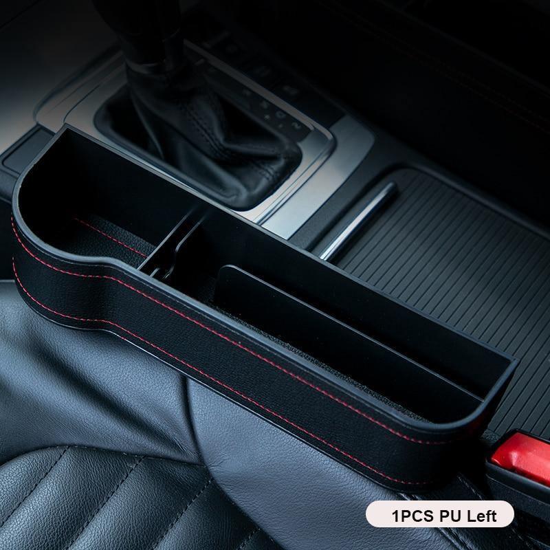 NEW Car Crevice Storage Box Seat Gap Pocket Catcher Organizer Universal Seat Organizer Card Phone Holder Pocket