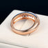 Engagement Luxury Wedding Ring Fashion Popular Elegant Rose Gold Zirconia Epic Women's Ring Party Charm Accessories Lover Gift