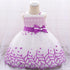 Leaf Embroidered Princess  Children Elegant Dress For Girls  Baby Wedding Dresses Unique Design