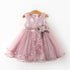 Luxury Modern Flower Newborn Baby Dress New Summer Cute Baby Girls Clothes Tulle Lace Infant Party Clothing Dress For Girls