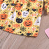 Modern Autmn Colorful Baby Kids Girl Dress For Kids Infant Baby Girls 1-6Years In Hallowen Pumpkin Design Autmn Season