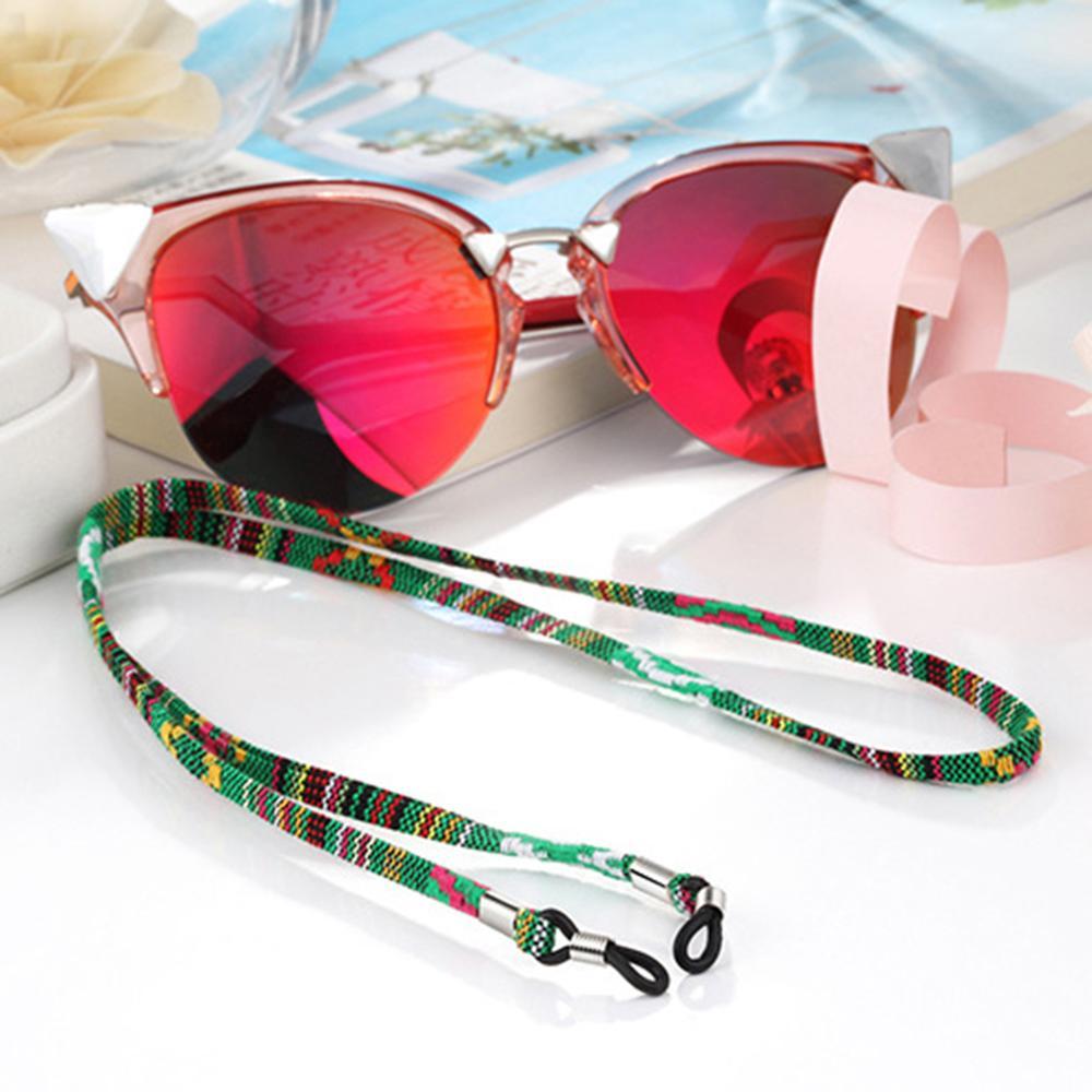 Handmade Eyeglass Sunglasses Cotton Neck String Cord Retainer Strap Eyewear Holder High-End Ethnic Rope Glasses Chain For Sunglasses