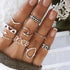 Elegant Women Fashion  Mary Geometric Amazing Flowers Leaf Premium Gold Finger Rings Boho Charm Luxury Jewelry Accessories Mother's Day Gifts