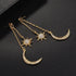 Bohemian Retro Fashion Sun and Moon Exaggerated Long Pendant Earrings For Women and Girls in Luxury Modern Trend New Style