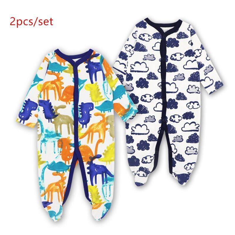 3pcs Set Baby Romper Newborn Sleep suit Flower Baby Rompers Infant Baby Clothes Long Sleeve Newborn Jumpsuits Pajamas for Kids