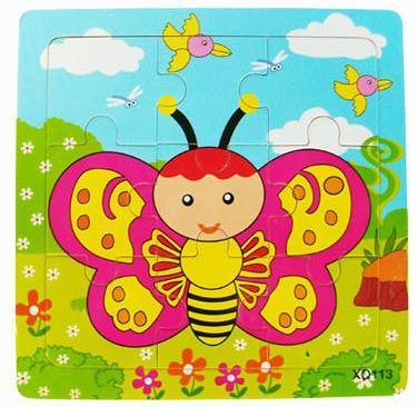 1 Pcs Animal Wooden Puzzles For Children In Wooden 3D Mosaic Puzzles Kids Educational Toys Design  For Baby Birthday Gifts