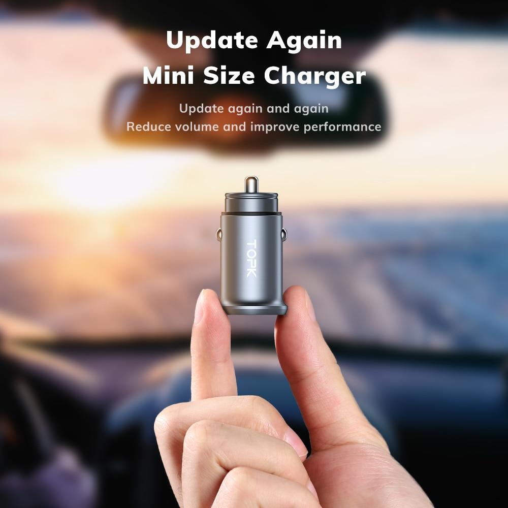 Mini Quick Charge 3.0 USB Car Charger Dual USB Fast Charger 3.1A Cellphone Universal Mobile Phone Charger