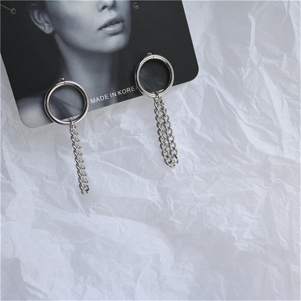 Luxury Punk Sliver Drop Earrings With Creativity Jewelry Accessories For Women In Simple Fashion Design