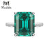 Epic Sultanite Color Change Gemstone Rings For Luxury Women Modern Real 925 Sterling Silver Elegant Emerald Cutting Engagement Jewelry