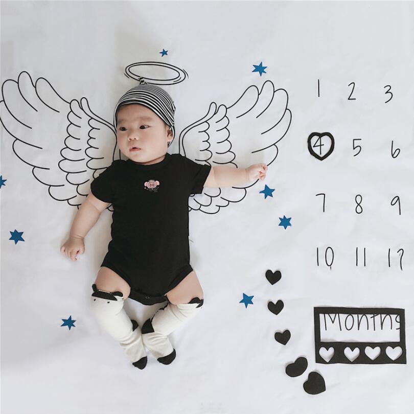 Newborn baby Monthly Growth  Blanket Photography Props Background Cloth For Baby In Modern New Design