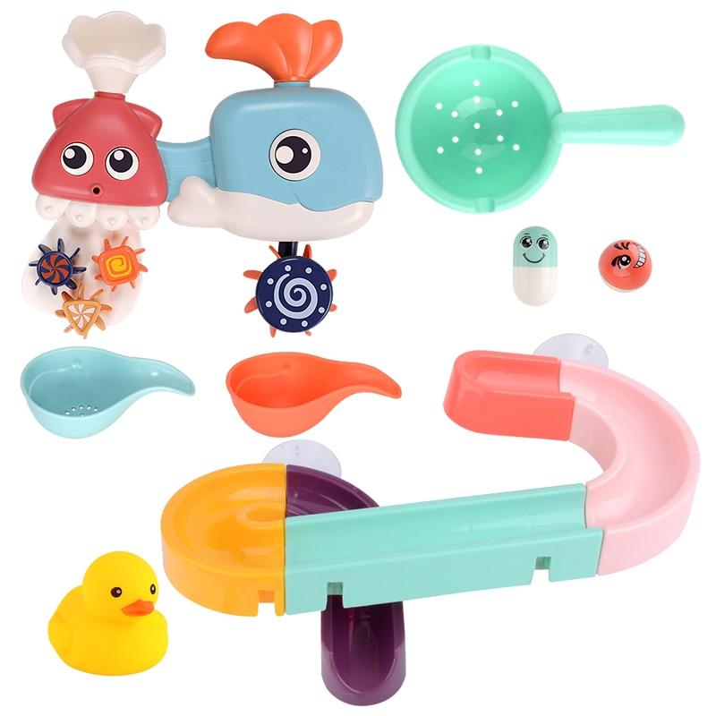 Baby Bath Toys Bubble Machine Crabs Frog Music Kids Bath Toy Bathtub Soap Automatic Bubble Maker