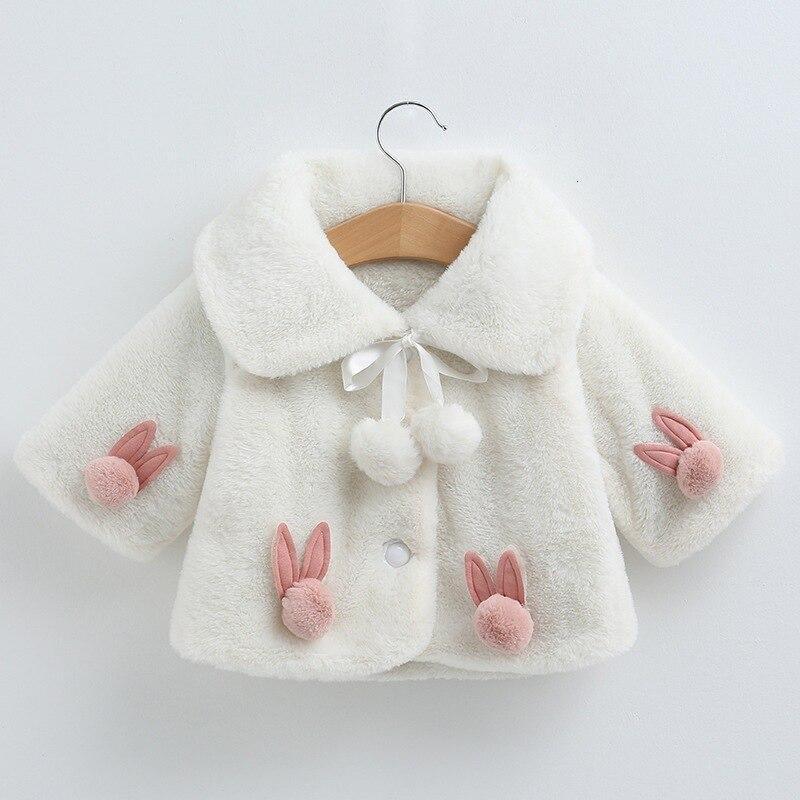 Princess Baby Girls Winter Thick Bownot Cloak Coat Flower for Children In Modern New Design With Flowers