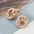 Modern Retro New Trend Flashbuy Gold Alloy Drop Earrings For Women  In Simple Exaggeration Elegant Style