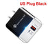 Fast Universal Portable Quick Charge 3.0 4.0 USB Charger 5V 3A Fast Charging Adapter Lightweight Mobile Phone Charger