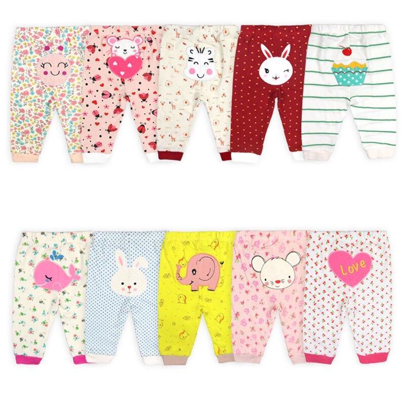 Newborn Baby Pants Cartoon Print Baby Girl Clothes Spring Autumn Toddler Boy Trousers