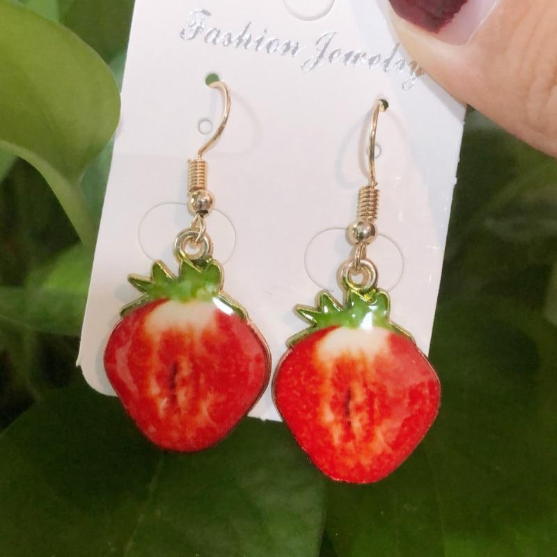 Unique Resin Stereo Lemon Orange Earrings With Long Pendant Fashion Summer Fruit Jewelry Designs For Girls And Teenagers