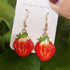 Unique Resin Stereo Lemon Orange Earrings With Long Pendant Fashion Summer Fruit Jewelry Designs For Girls And Teenagers