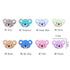 5PCS/SET  Silicone Animal Beads BPA Free Baby Teething Beads Toy For Pacifier Clips New Born Silicone Rodent Tiny Rod Baby Teether For Baby Kids