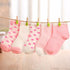 5 Pairs Colorful Mesh Cotton Thin Newborn Baby Socks For Girls And Boys Toddler Soft Socks