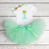 Modern New Baby Girls Outfits for 1st First Birthday Party Romper and Headband 3Pcs Suit For Girls