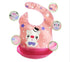 Baby Waterproof Silicone Bibs Burp Cloths Washable Roll Up Crumb Catcher Feeding Bib