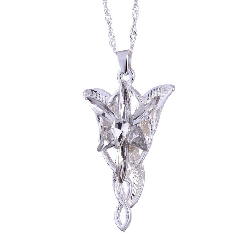 The Lord of the Rings Necklace Evening Star Pendant Necklace Crystal Twilight Star Pendant Necklace Women Jewelry Style