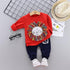 Modern Elegant Luxury Baby Boys Costume Star Camouflage Tracksuit Tops Pants 2PCS