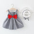 Modern Luxury Baby Girl Summer Party Clothing Cherry Dot Princess Dresses Bow Hat Outfits For Girls