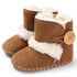 Fashion Comfortable Newborn Kid Baby Girl Boy Cute Snow Shoes Winter Warm Soft Boots Solid Cotton