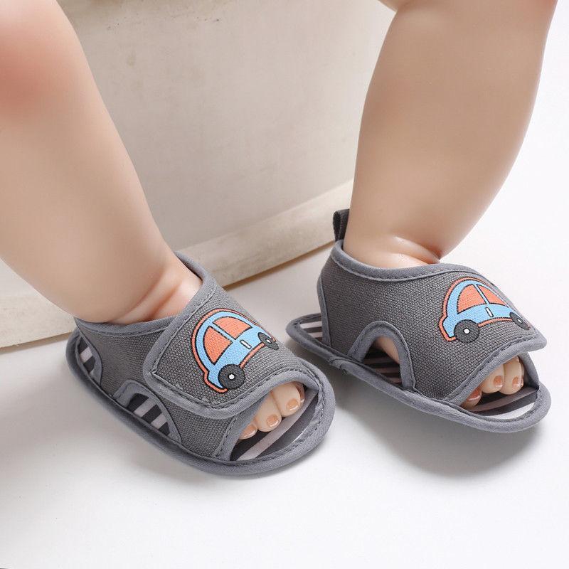 Newborn Infant Baby Soft Sole Toddler Summer Pre-walker Cartoon Shoes Anti-slip Design Unisex Shoes