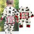 Newborn Baby Boy Girl Clothes Bear Long Sleeve letter print Jumpsuit Romper Playsuit Outfits For Boys