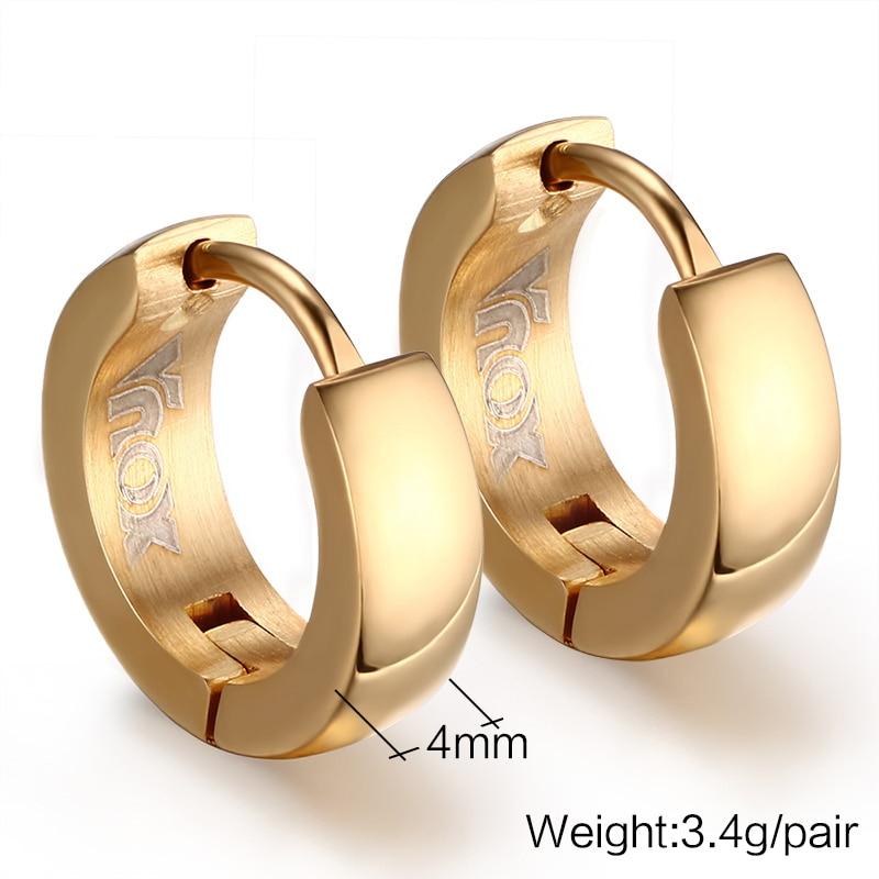 Modern Cute Hoop Earrings for Men And Woman Trendy Punk Epic Stainless Steel Huggie Small Earrings Elegant Style