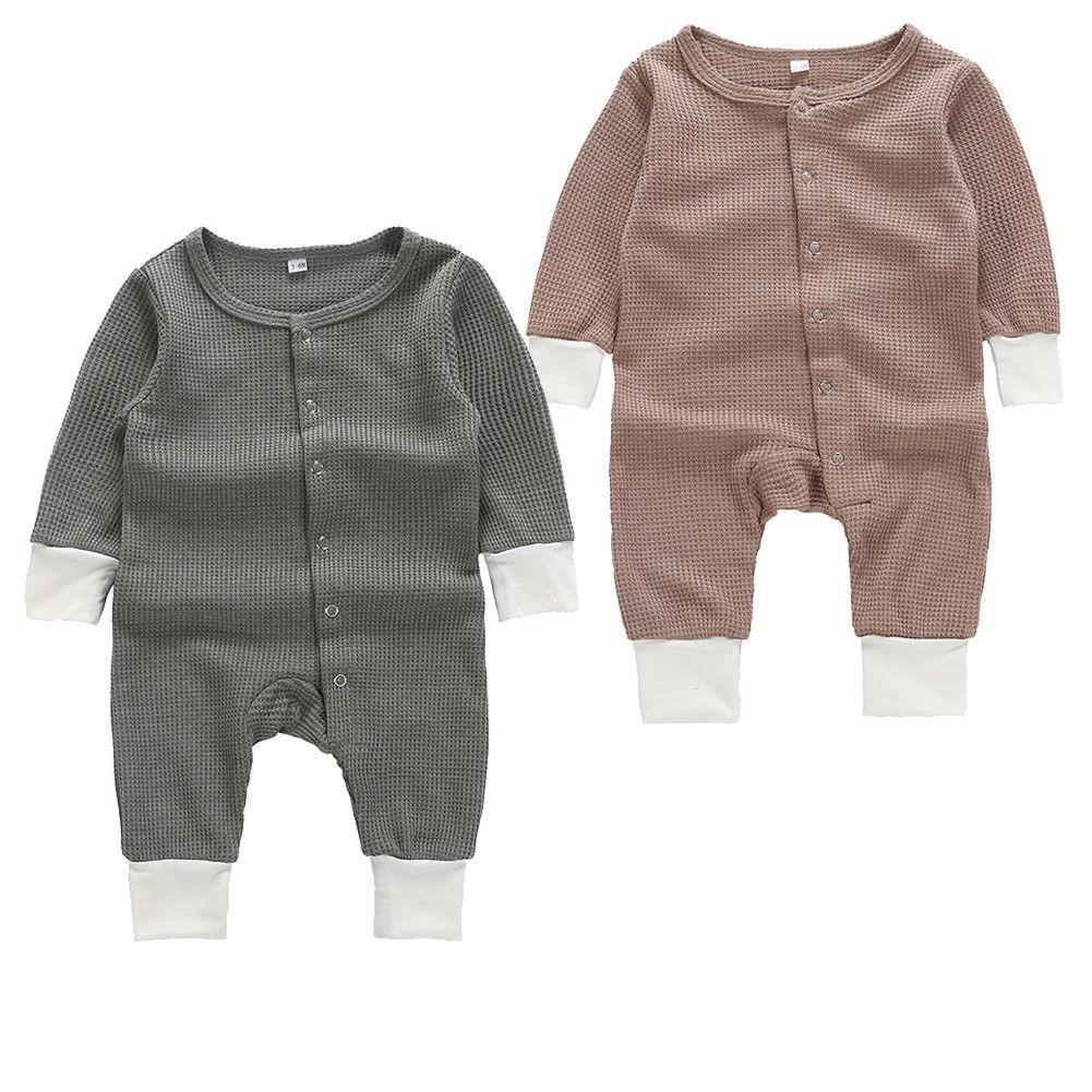 Baby Romper Jumpsuits Autumn Winter Warm Long Sleeve Rompers Clothes In Retro Classic Style