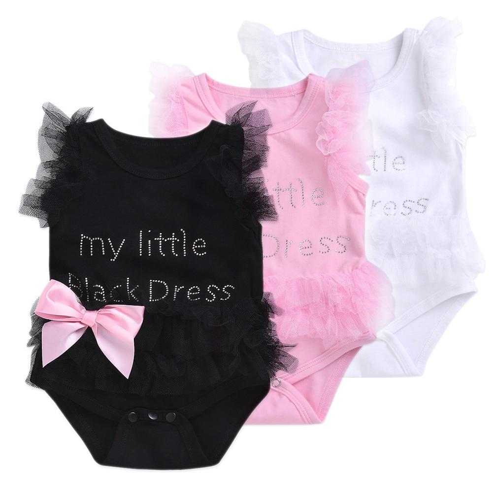 Infant Girls Bodysuits No Sleeve Baby Clothes Summer Newborn Baby Clothes Outfit Infant Romper Jumpsuit for Girls