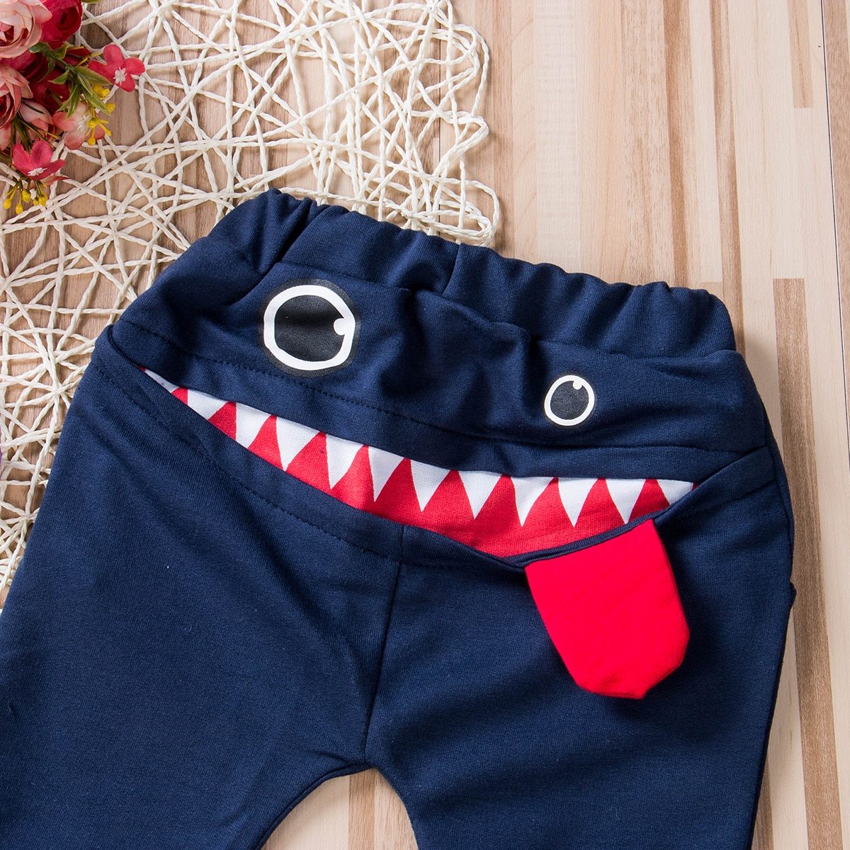 Modern Casual Toddler Boys and Girls Cute Big Mouth Trousers pants Clothes For Any Occasions