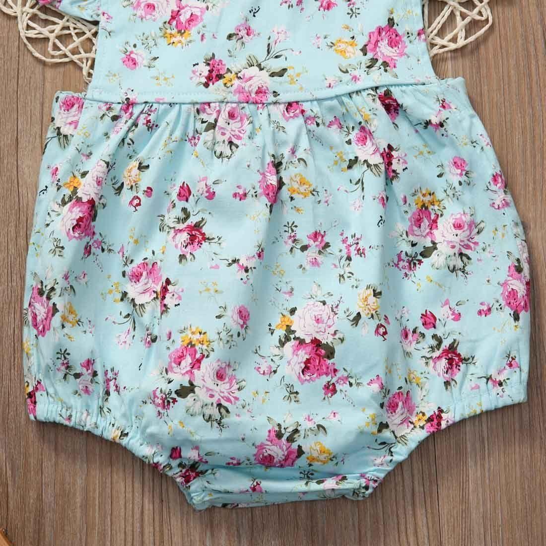 Girl Jumpsuits Girl Romper Infant Jumpsuits Sun suit Summer Clothes Outfits 0-18M For Girls In Floral Design