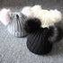 Trend Cute Newborn Baby Winter Warm Hats Infant Kids Girls Boys Knit Hat With Pompom Ball Beanie Caps For Girls