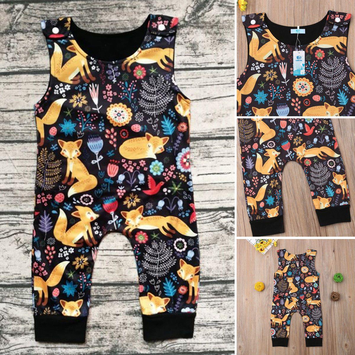 Baby Girls Rompers Fashion Spring Clothes Sleeveless Jumpsuit OutfitsIn Colorful Modern Design