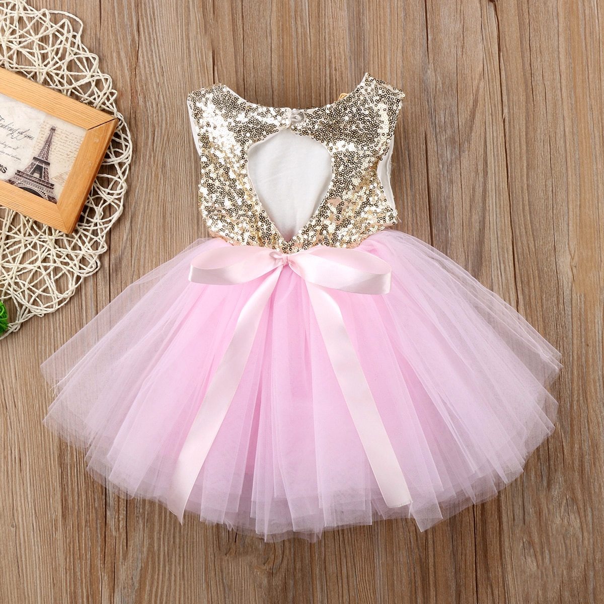 Fancy Wedding Dress Sleeveless Sequins Party Dress For Baby Girl Summer Dresses In Luxury New Elegant Design