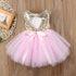 Fancy Wedding Dress Sleeveless Sequins Party Dress For Baby Girl Summer Dresses In Luxury New Elegant Design