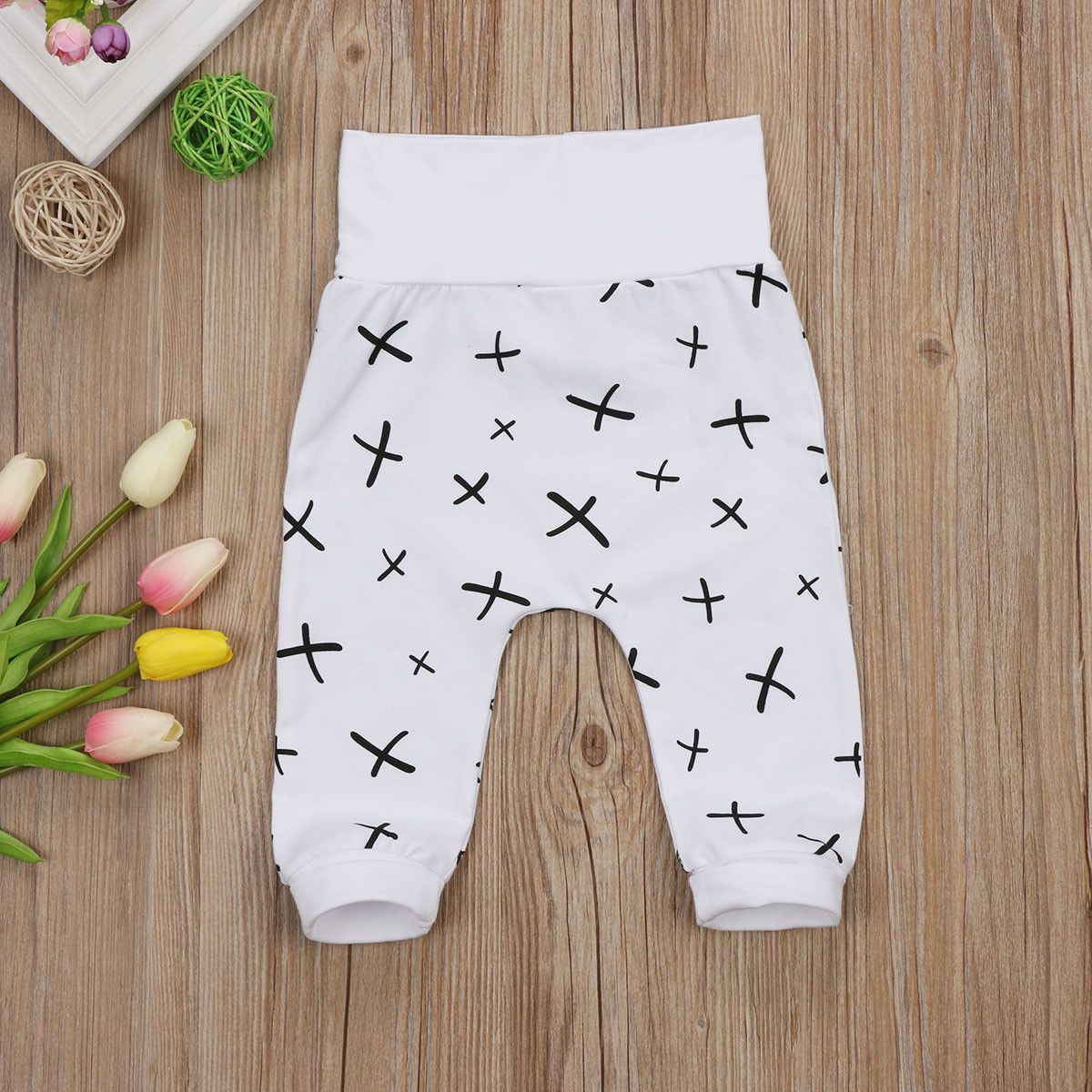 Baby Pants 0-24M Kids Newborn Baby Boys Girls Long Pants Trousers Leggings Bottoms