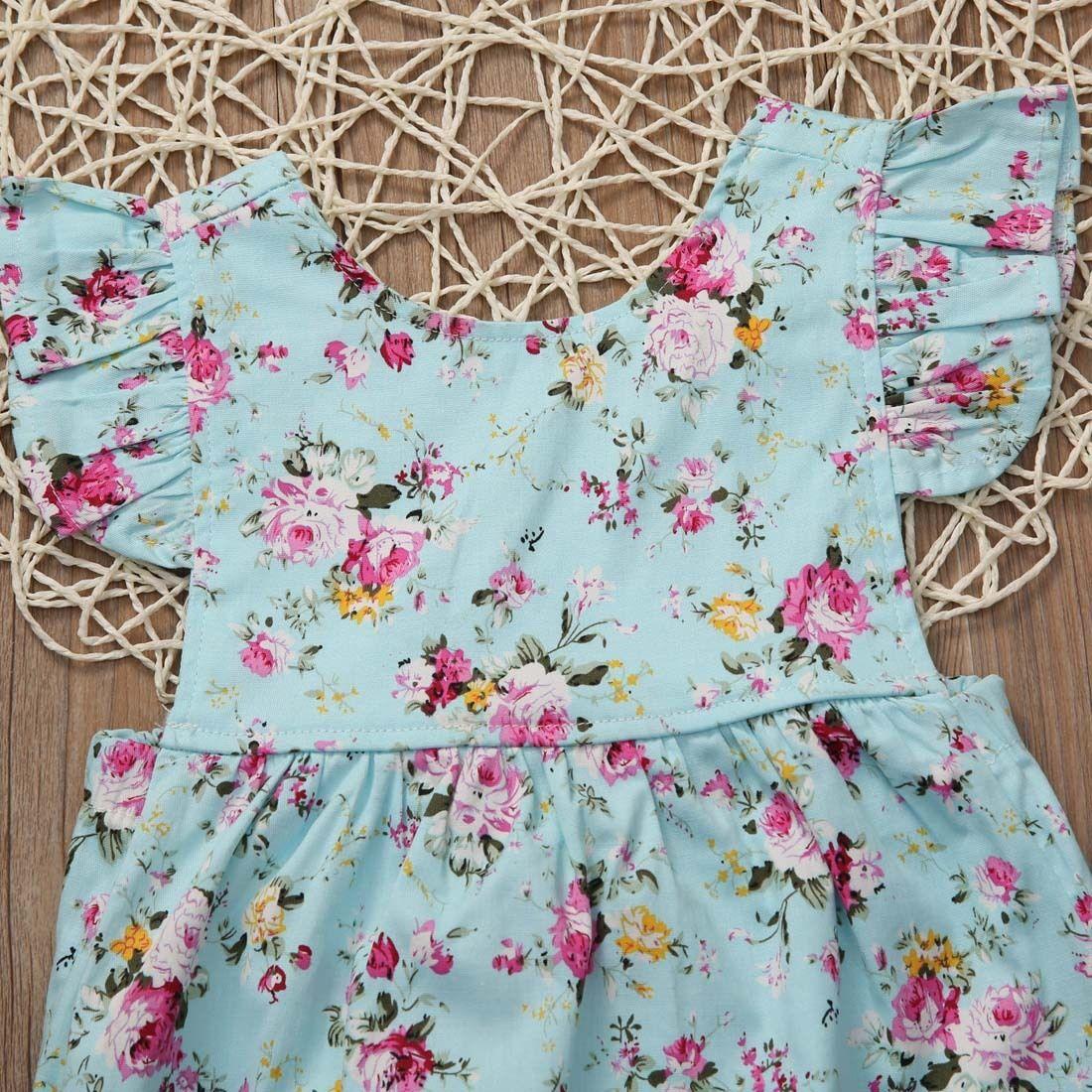 Girl Jumpsuits Girl Romper Infant Jumpsuits Sun suit Summer Clothes Outfits 0-18M For Girls In Floral Design