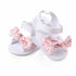 Baby Kids Girls Non-Slip Bowknot Sandals Cute Elegant Girl Shoes Newborn Infant First Walkers