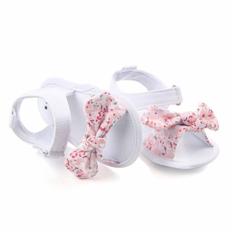 Baby Kids Girls Non-Slip Bowknot Sandals Cute Elegant Girl Shoes Newborn Infant First Walkers