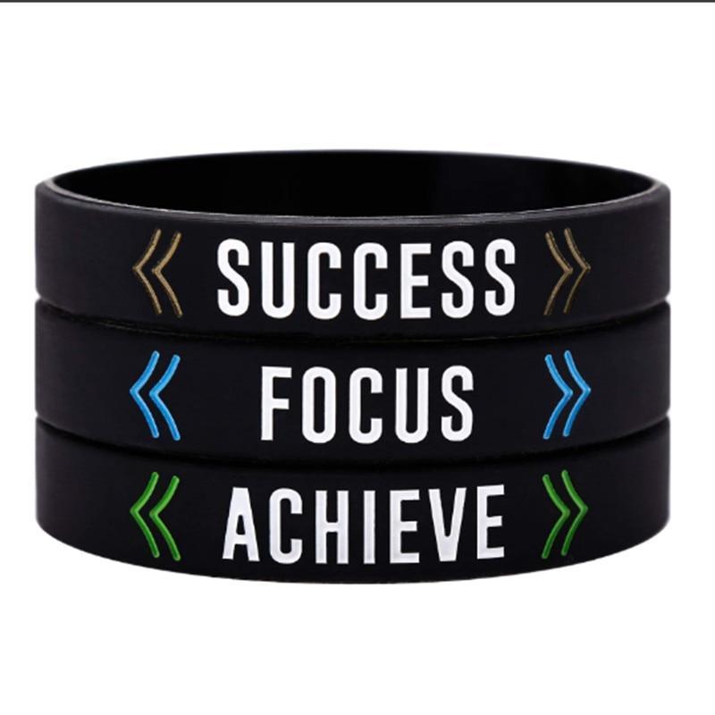 Silicone Wristband Rubber Band Motivational Bracelet For Men And Women Perfect Gift Jewelry Cool Style